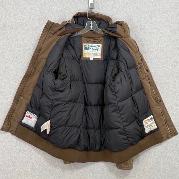 Eddie Bauer North Slope EB600 Jacket Size L Fill Power Goose Down Puffer Hooded - Picture 3 of 16